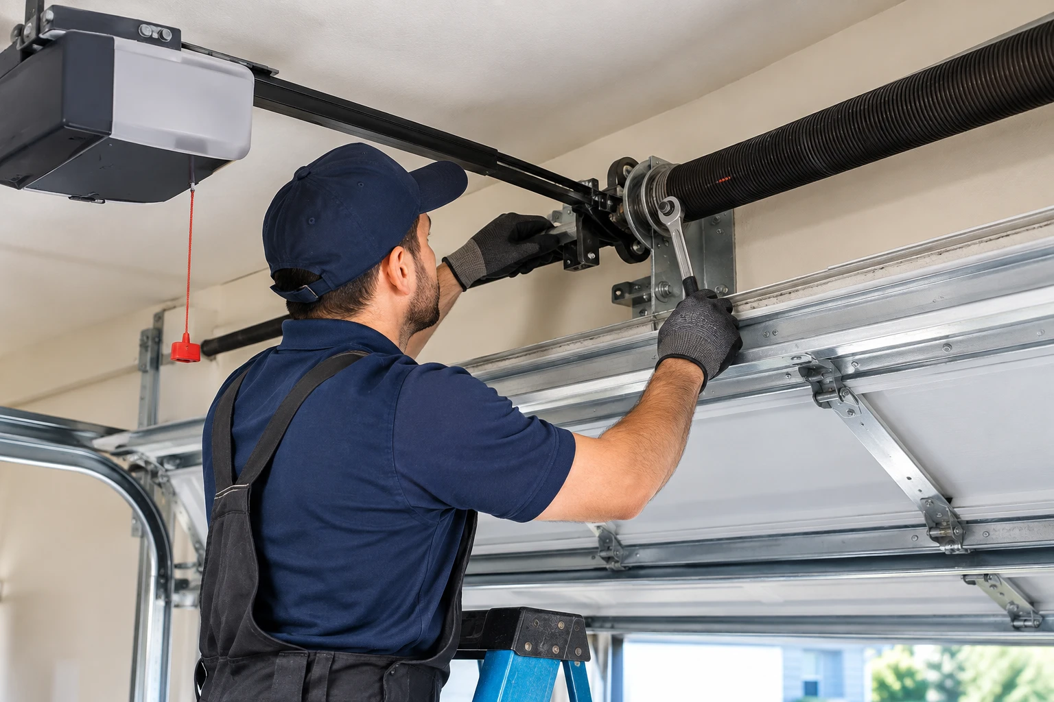 Garage door system service