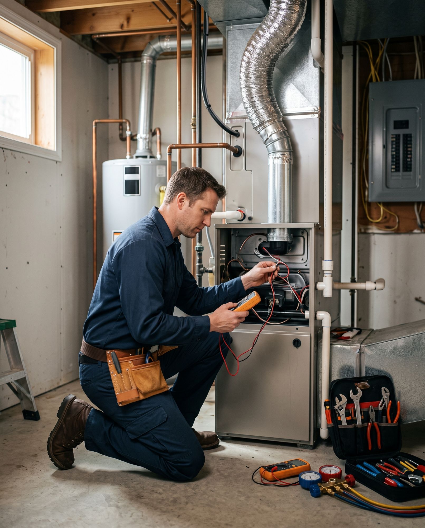 Residential AC condenser service