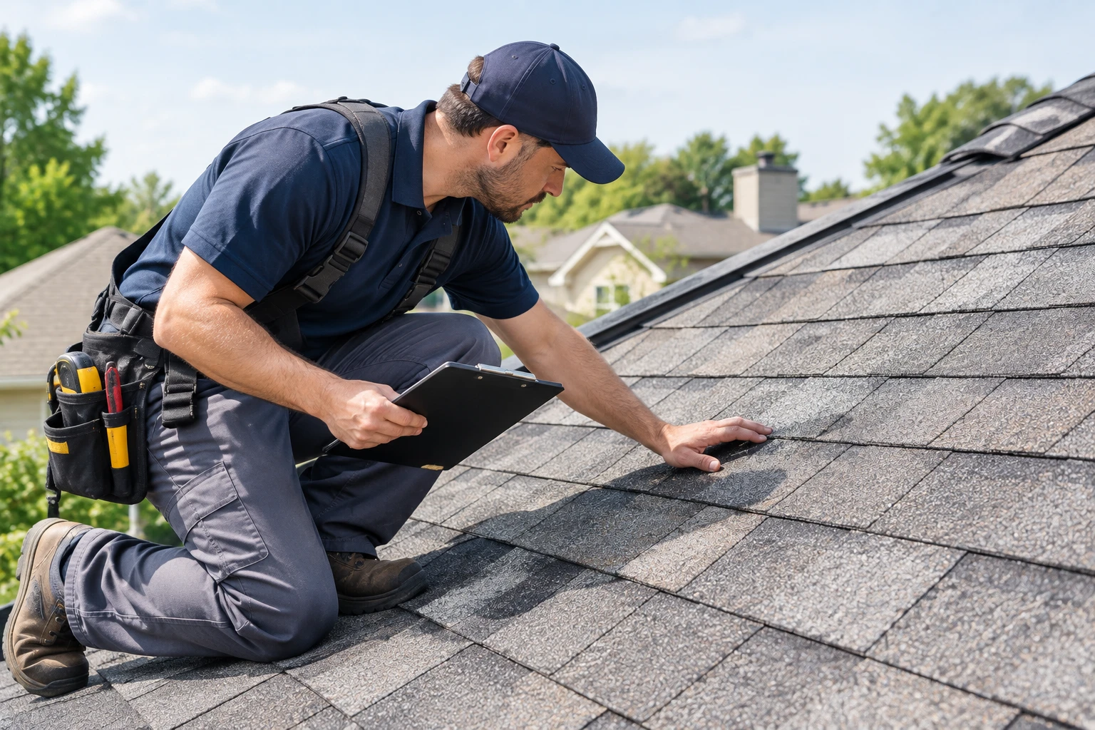 Residential roof inspection